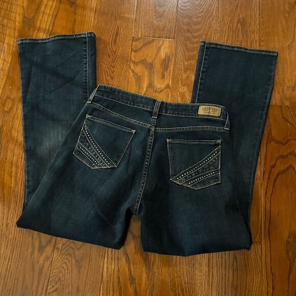 Levi Strauss co. signature modern bootcut dark wash womens jeans - Picture 4 of 7